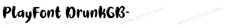 PlayFont DrunkGB字体转换